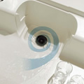 排水口の汚れ洗浄のイメージ図
